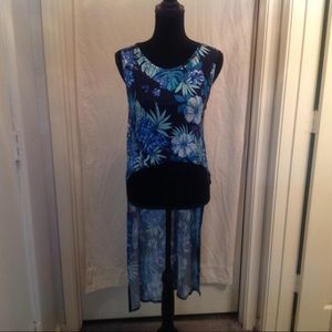 Hot Gal Floral XL Crop Top